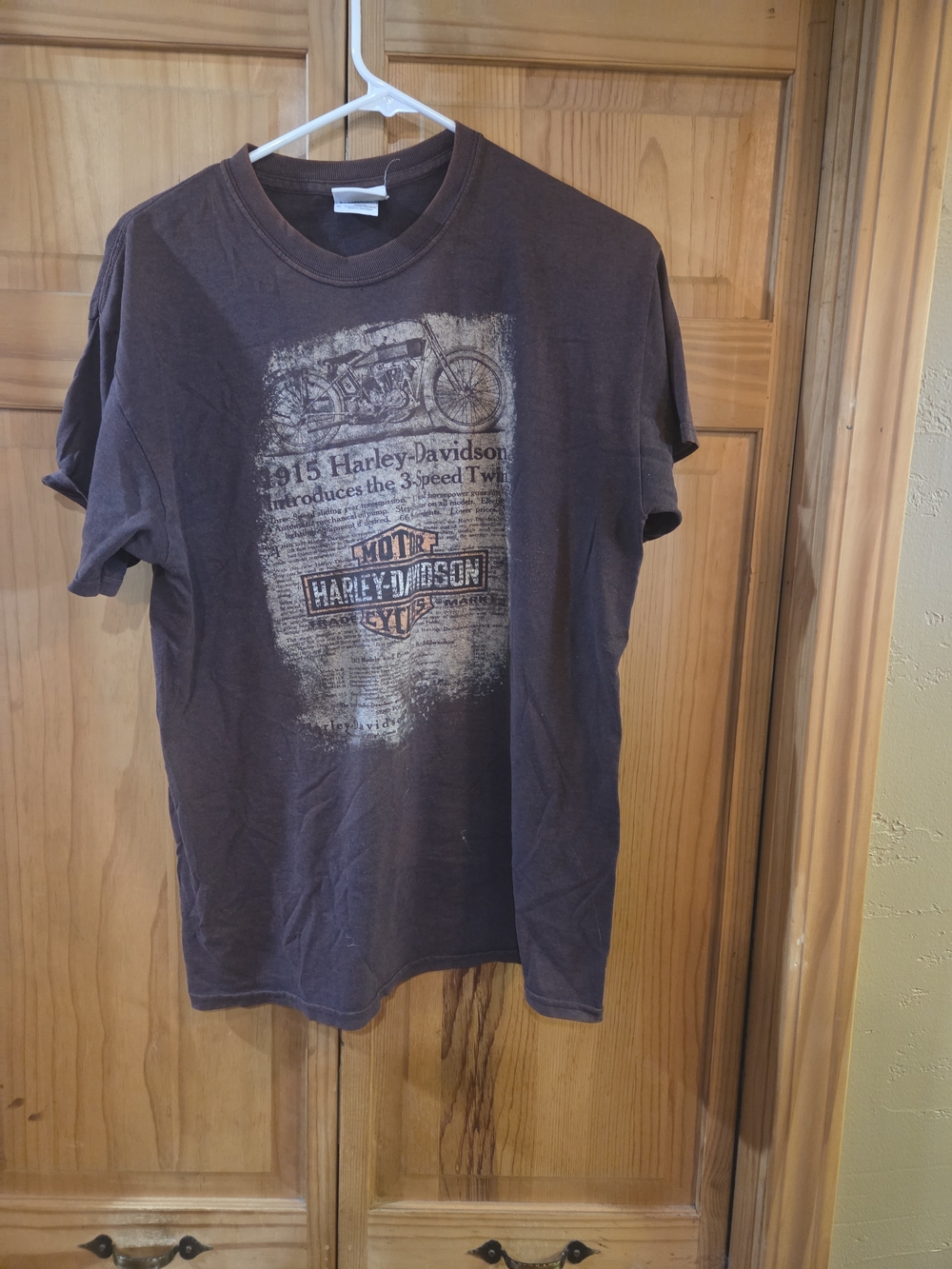 Harley-Davidson Brown Short Sleeve Motorcycle Graphic Tee